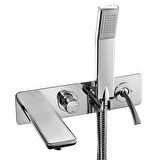 E.C.A Novita 102167314H-K+102166303H Gümüş Banyo Bataryası
