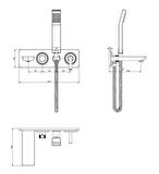 E.C.A Novita 102167314H-K+102166303H Gümüş Banyo Bataryası