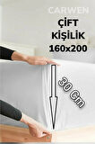 Çift Kişilik Pamuklu Lastikli Çarşaf Takımı Ranforce Kumaş 160x200