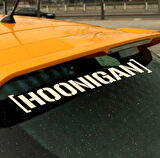 Hoonigan Modifiye Arka Cam Sticker Yapıştırması