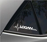 Dacia Logan Napız Kalp Kelebek Cam için Sticker Yapıştırma