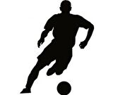 20CM Futbolcu Futbol Sticker Araba Stickerı Yapıştırma