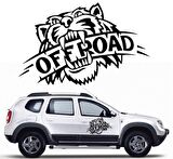 Vahşi Kaplan Off Road Araba Stickerı Vinil