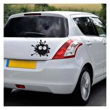 Splash Komik Araba Stickerı Vinil Sticker 20cm