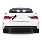 Şimşek Araba Stickerı Vinil Sticker Yapıştırma