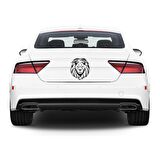 Aslan Araba Stickerı Yapıştırma Vinil Sticker