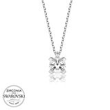 Swarovski Taşlı Lucky Life 925 Ayar Gumuss  Tektaş Bayan Kolye