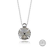 Swarovski Crystal Taşlı Tektaş Lucky Life 925 Ayar Gumuss  Kadın Kolye