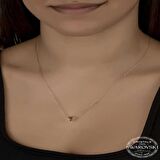 Swarovski Crystal Taşlı Parlak Top Lucky Life 925 Ayar Gumuss  Kadın Kolye