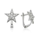 Lucky Life 925 Ayar Gumuss  Yıldız Küpe