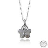 Swarovski Crystal Taşlı Papatya Lucky Life 925 Ayar Gumuss  Kadın Kolye