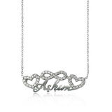 Lucky Life 925 Ayar Gumuss  Sonsuzluk Kalpli Aşkım Kadın Kolye