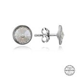 Swarovski Crystal Taşlı Lucky Life 925 Ayar Gumuss  Çivili Kadın Küpe