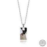 Swarovski Crystal Taşlı Baget Lucky Life 925 Ayar Gumuss  Kadın Kolye