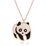 Lucky Life 925 Ayar Gumuss  Panda Bayan Kolye
