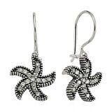 Lucky Life 925 Ayar Gumuss  Deniz Yıldızı Sallantılı Küpe