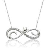 Lucky Life 925 Ayar Gumuss  Sonsuz Aşk Kadın Kolye