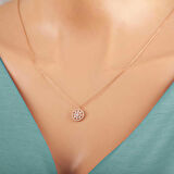 ​Lucky Life 925 Ayar Gumuss Rose Çiçek Kadın Kolye