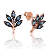 Lucky Life 925 Ayar Gumuss Sevgi Dalı Çivili Küpe