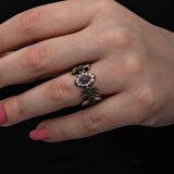 Lucky Life 925 Ayar Gumuss Otantik Mekik Kadın Yüzük