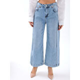 7356 Lucky Life Kadın KOT PANTOLON-MAVİ