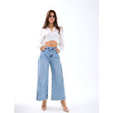 7356 Lucky Life Kadın KOT PANTOLON-MAVİ