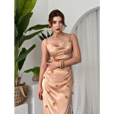 Lucky Life Kadın Çiçek Detaylı Elbise