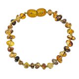 Lucky Life 925 Ayar Gumuss Bebek Damla Kehribar Bileklik