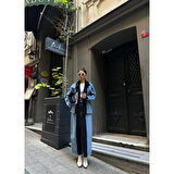 CHANEL GARNİLİ KOT MONT - Siyah