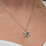 Lucky Life Gümüşh  Kadın 100 Dilde Seni Seviyorum Kar Tanesi Kadın Kolye