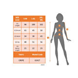 Lucky Life Kadın Kısa Kollu Bisiklet Yaka Yandan Yırtmaçlı Renkli şerit Detay Janjan Krep Elbise