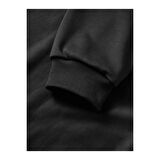 Üç İplik Kapşonlu 10 Kasıma Özel SweatShirt - Siyah