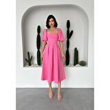 Lucky Life Kadın Benjamin Çan Etekli Midi Boy Elbise