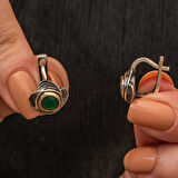 Lucky Life Gümüş Çiçek Desenli Otantik Kadın Küpe