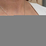 Gümüş Mavi Zirkon Taşlı Küre Kadın Kolye