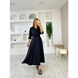 Lucky Life Kadın Keten Kumaş Gömlek Ve Etek Ikili Takim