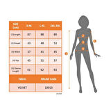 Lucky Life Kadın Uzun Kollu V Dantel Yakalı Mini Kadife Elbise