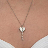 Lucky Life Gümüş Kalpli Sonsuzluk Kadın Kolye