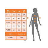 Lucky Life Kadın Uzun Kollu V Yakalı Desenli Süprem Bluz