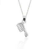 Gümüş Tarak Kadın Kolye