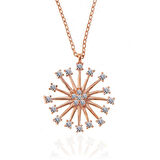 ​Gümüş Rose Çiçek Kadın Kolye