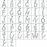 Gümüş Nazar Rodyum U Harfi Kadın Kolye