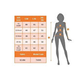 Lucky Life Kadın Uzun Kollu Bisiklet Yaka Scuba Midi Boy Elbise