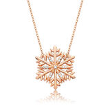 Gümüş Kar Tanesi Kadın Kolye