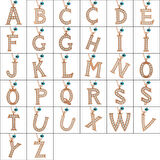 Gümüş Nazar Rose B Harfi Kadın Kolye