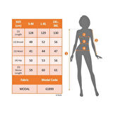 Lucky Life Kadın Uzun Kollu Bisiklet Yaka Yandan Bağlamalı Uzun Modal Elbise