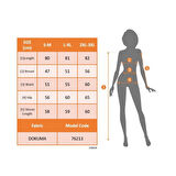 Lucky Life Kadın Uzun Kollu Yarı Balıkçı Yakalı Cep Detaylı Ekoseli Dokuma Tunik