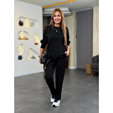 Lucky Life Lucky Life Kadın Inci Detay Modal Kumaş Ikili Takım