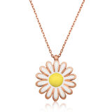 Gümüş Papatya Kadın Kolye