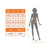 Lucky Life Kadın Yüksek Belli Maxi Deri Kemersiz Etek